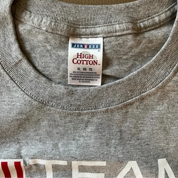 New 2 TEAM USA OLYMPIC RINGS/AMERICAN FLAG T-SHIRTS Men XL short sl gray & navy - Picture 5 of 10